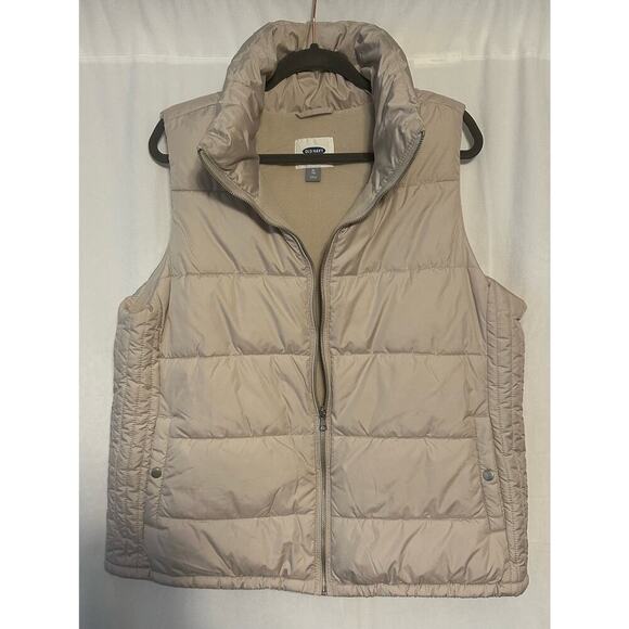 Old Navy Jackets & Blazers - Women's Old Navy Puffer Vest size XLTG Light Beige